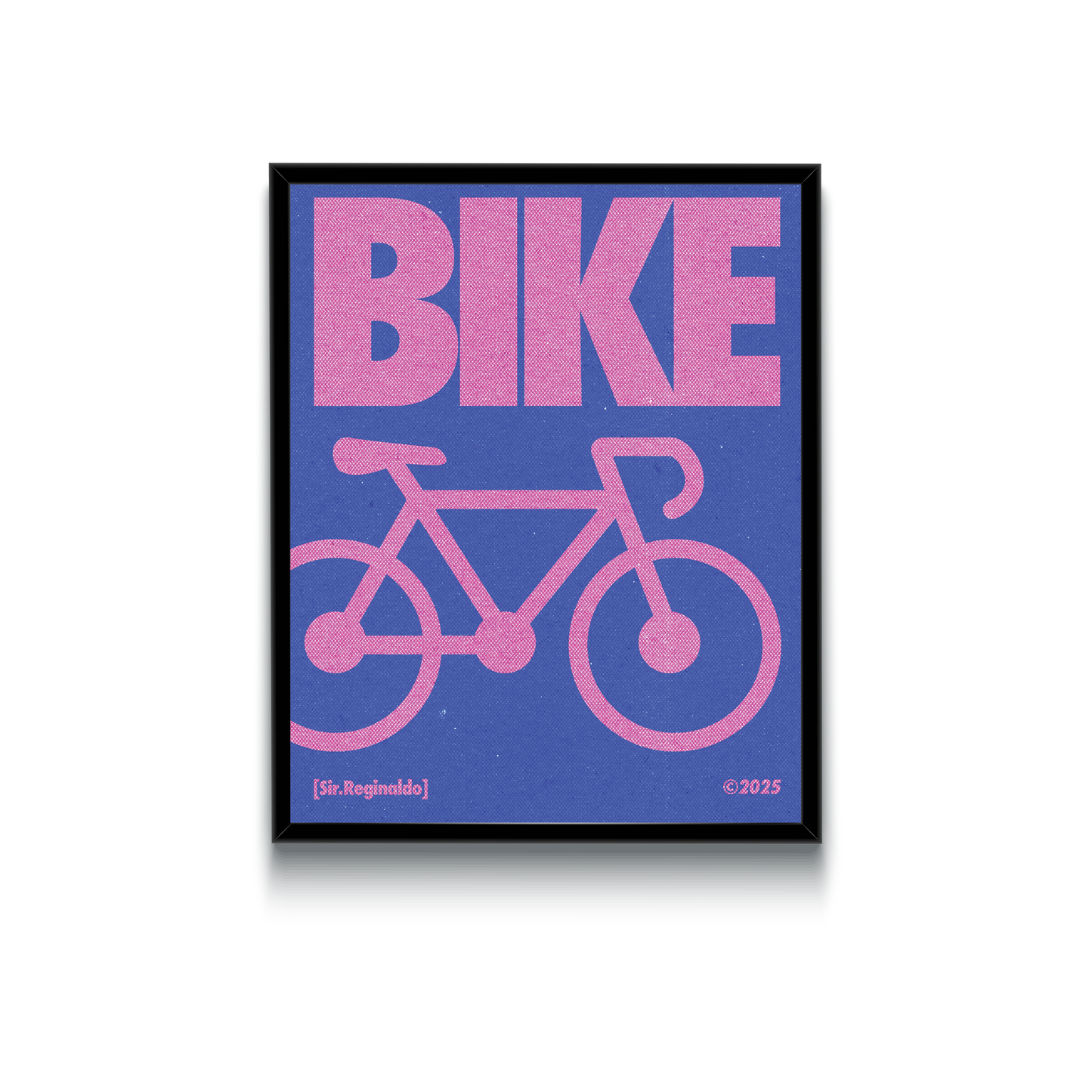 Purple & Pink Bike Poster