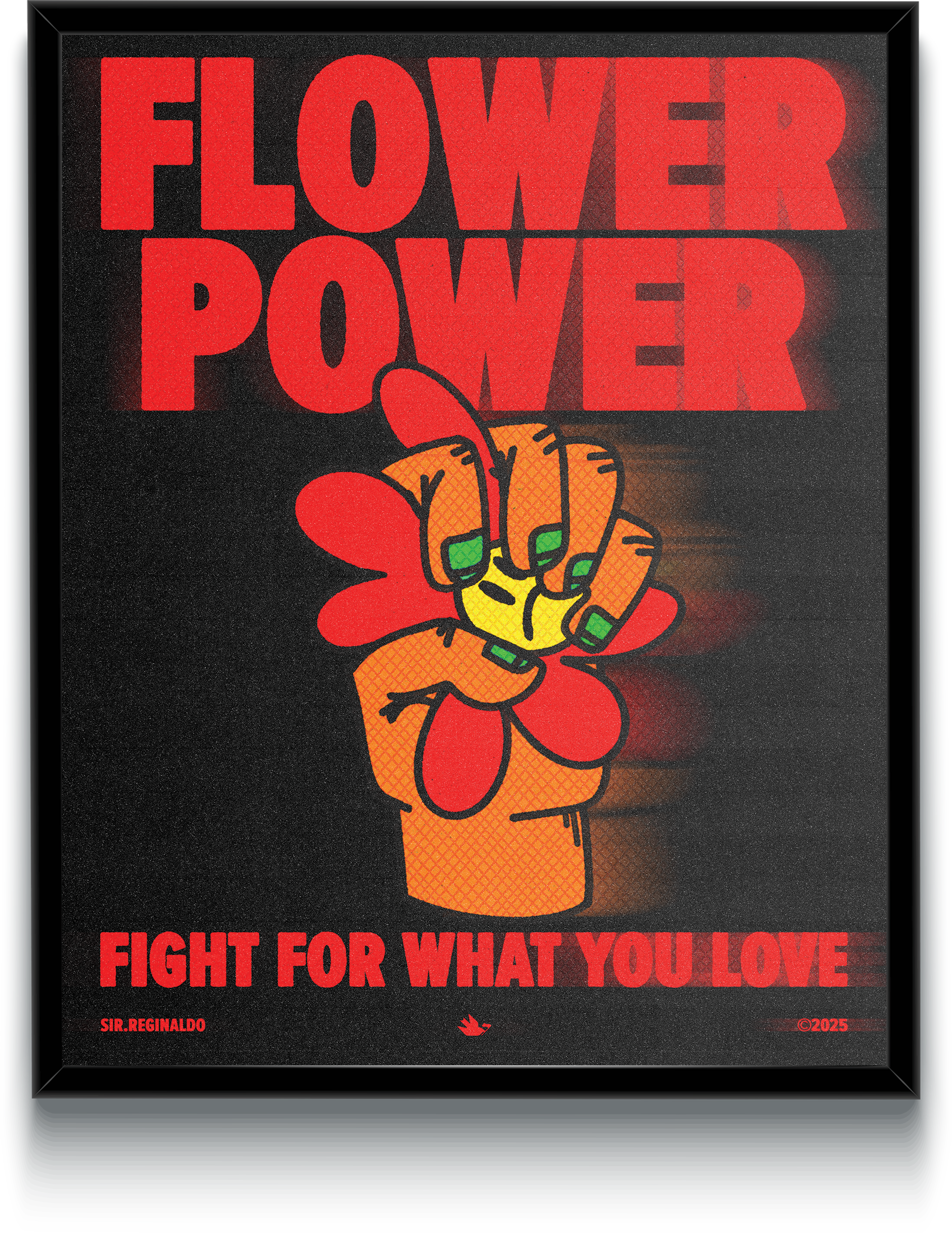 Flower Power Black