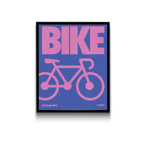 Purple & Pink Bike Poster
