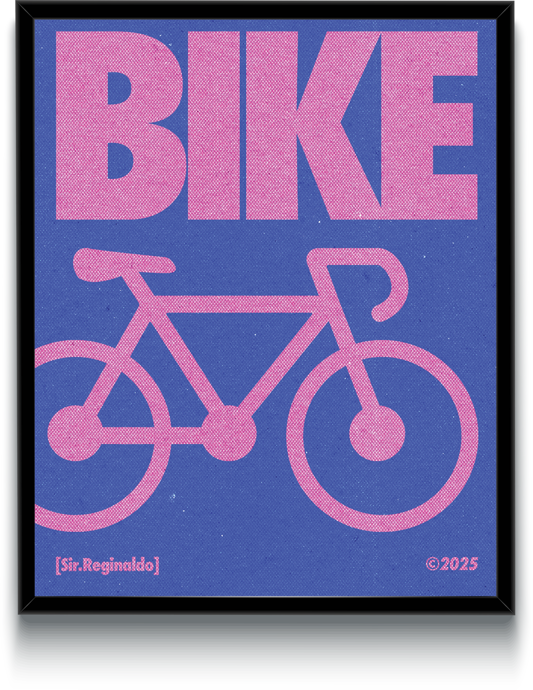 Purple & Pink Bike Poster