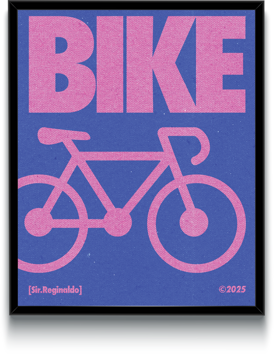 Purple & Pink Bike Poster