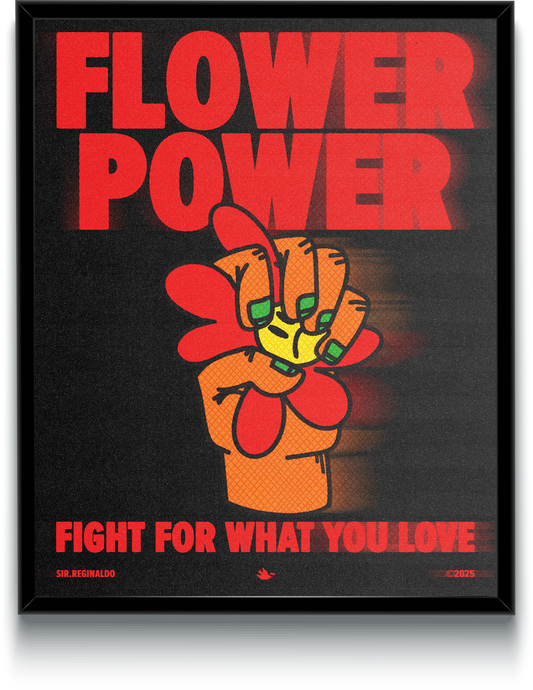 Flower Power Black