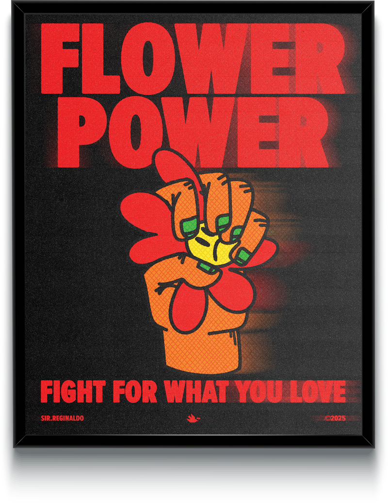 Flower Power Black