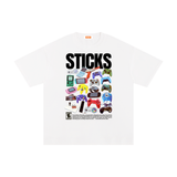 ENUF STICKS GRAPHIC TEE - WHITE