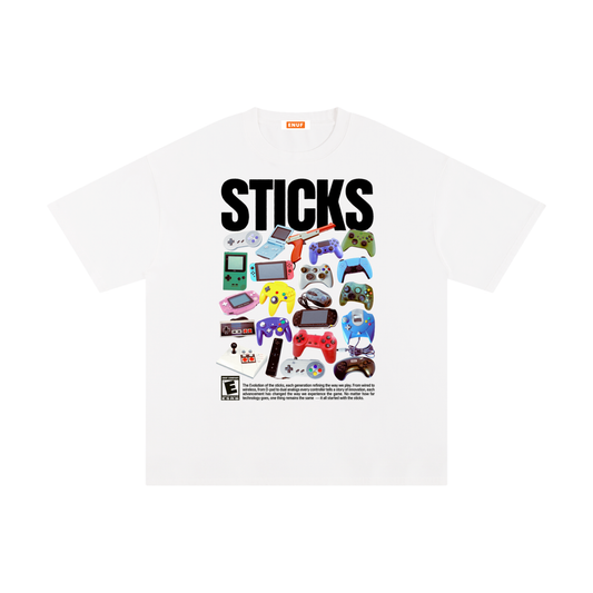 ENUF STICKS GRAPHIC TEE - WHITE